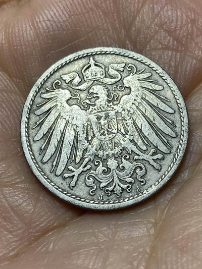 2026年第十九场(总第一百八十八场）外国好品散币场(免佣金) - 少见年份厂标–德意志帝国1906年10芬尼(威廉二世时期，J标汉堡造)