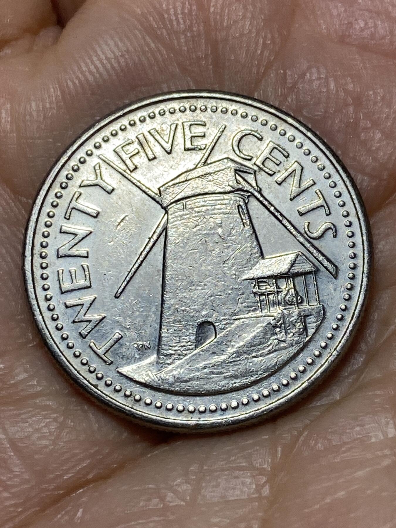 2026年第十九场(总第一百八十八场）外国好品散币场(免佣金) 巴巴多斯🇧🇧1994年25分(第一版，铜镍材质无磁版)