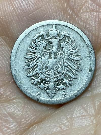 2026年第十九场(总第一百八十八场）外国好品散币场(免佣金) - 少见早期年份厂标–德意志帝国1875年5芬尼(威廉一世时期，E标德累斯顿造)