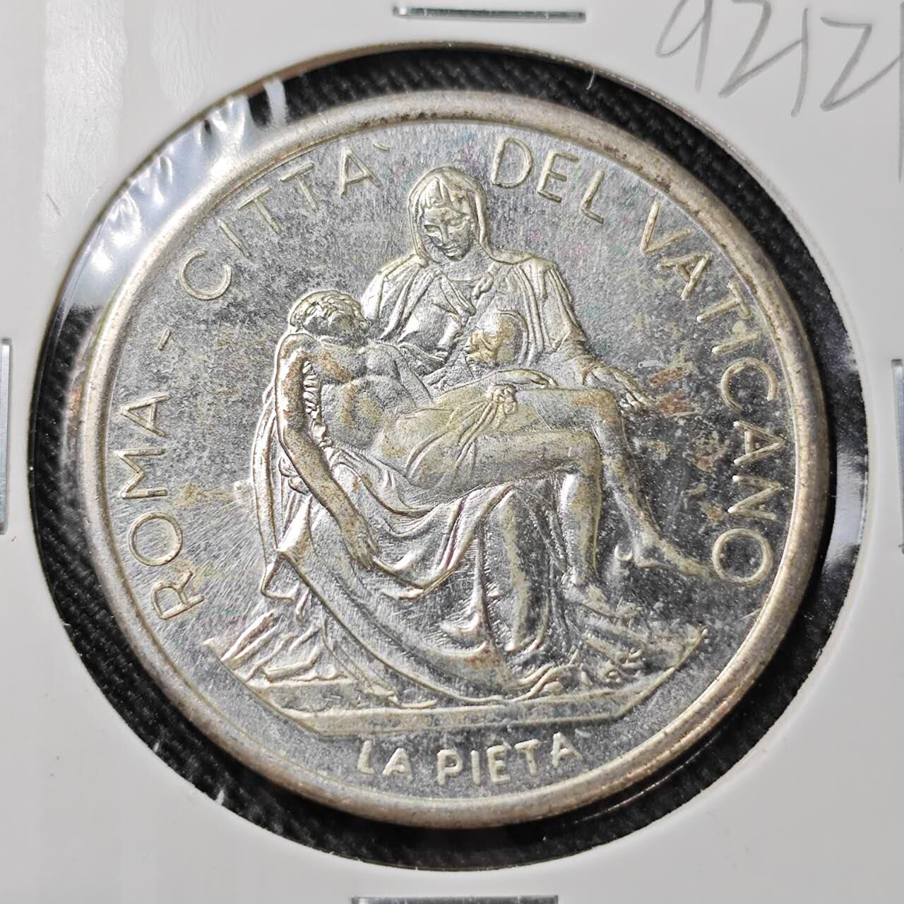 KK钱币收藏小铺  第392期  2月预留时间 周末发货  梵蒂冈镀银章