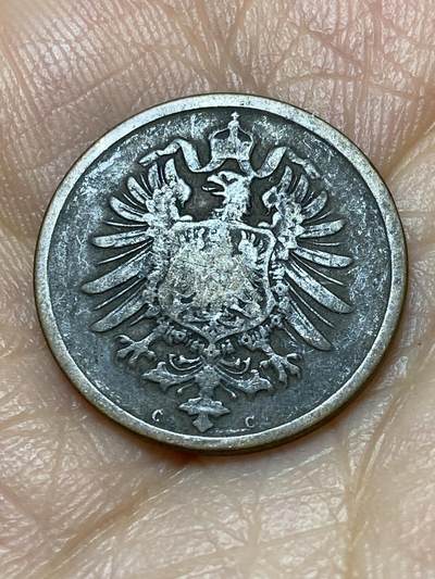 2026年第十九场(总第一百八十八场）外国好品散币场(免佣金) - 少见早期年份厂标–德意志帝国1874年2芬尼(威廉一世时期，C标法兰克福造)