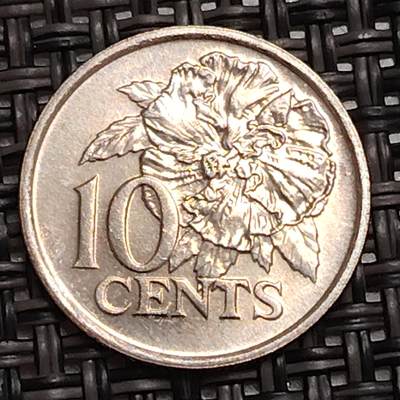 布加迪🐬～世界钱币(上海)🌾第 273 期 /  各国套币和散币 - 特立尼达多巴哥 1990年 10分