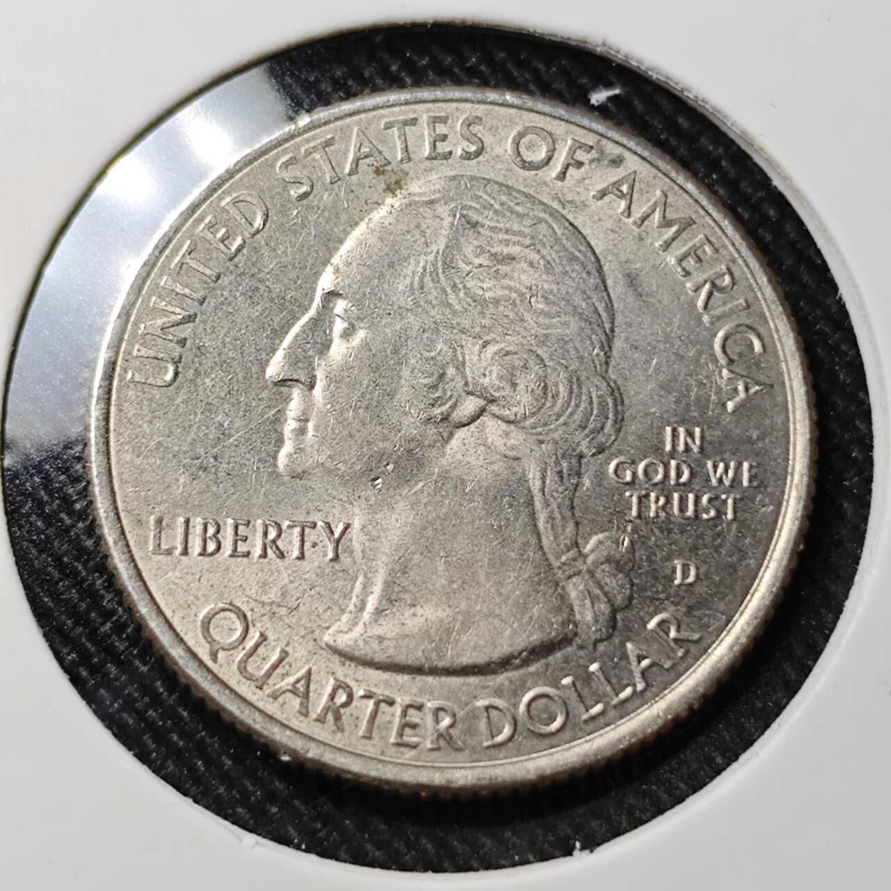 KK钱币收藏小铺  第392期  2月预留时间 周末发货  美国25分纪念币