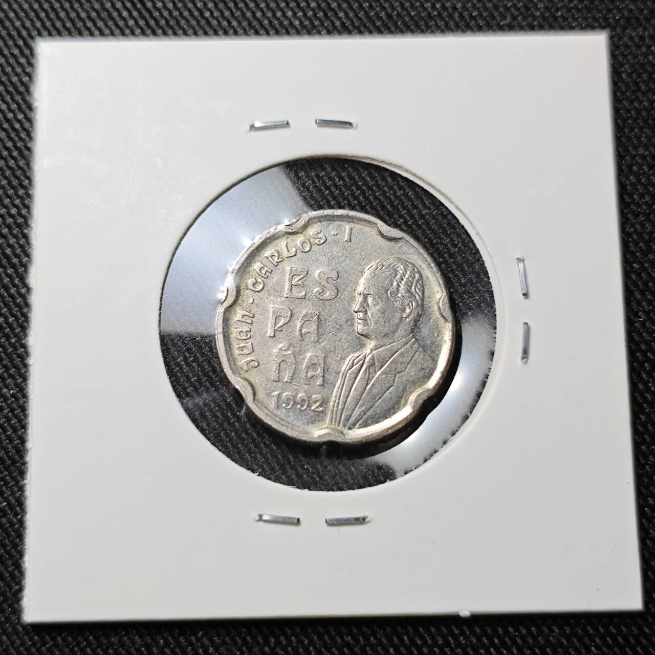 KK钱币收藏小铺  第392期  2月预留时间 周末发货  西班牙50比塞塔纪念币