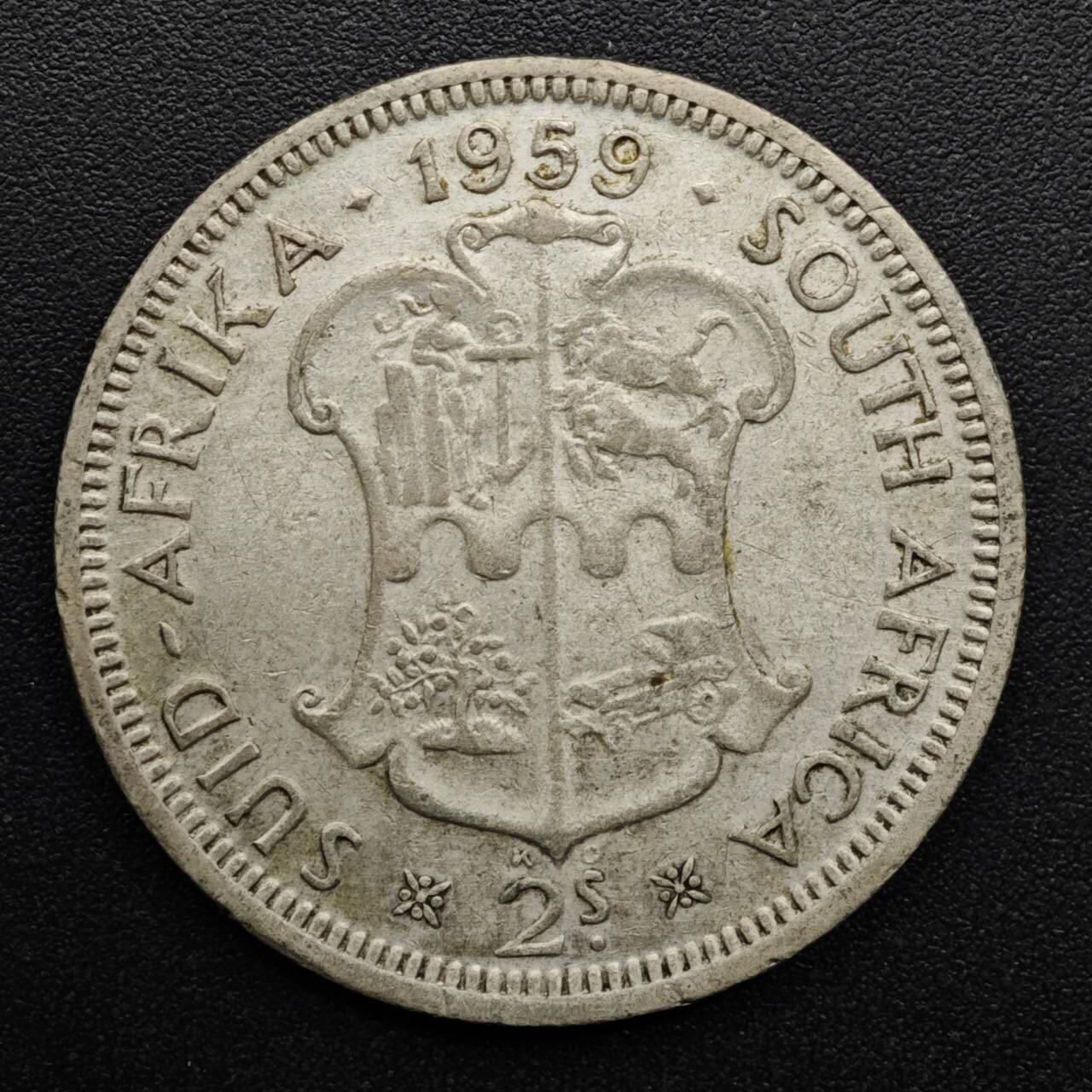 【淘币小摊】实时拍第八百六十三拍   小银币散币场   年前最后一周 之前的预留小年前全部发出 请更换最新收货地址  南非1959年伊丽莎白二世2先令银币