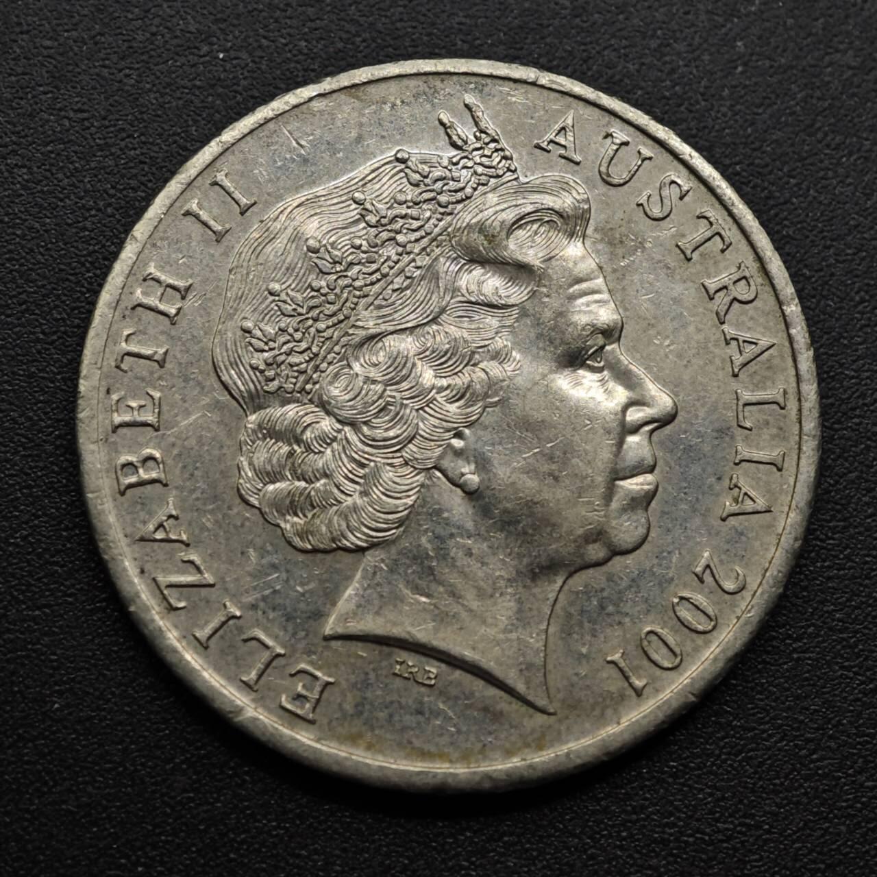 【淘币小摊】实时拍第八百六十三拍   小银币散币场   年前最后一周 之前的预留小年前全部发出 请更换最新收货地址  澳大利亚2001年州联邦百年20分纪念币