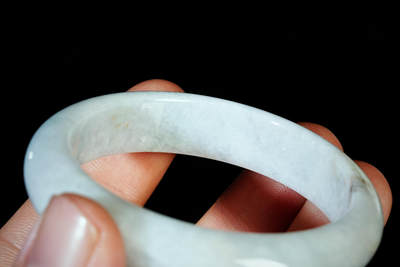 上海都达杂项专场四十七【全场包邮】  天然 冰糯种翡翠（A货）贵妃手镯 附鉴定证书90-44