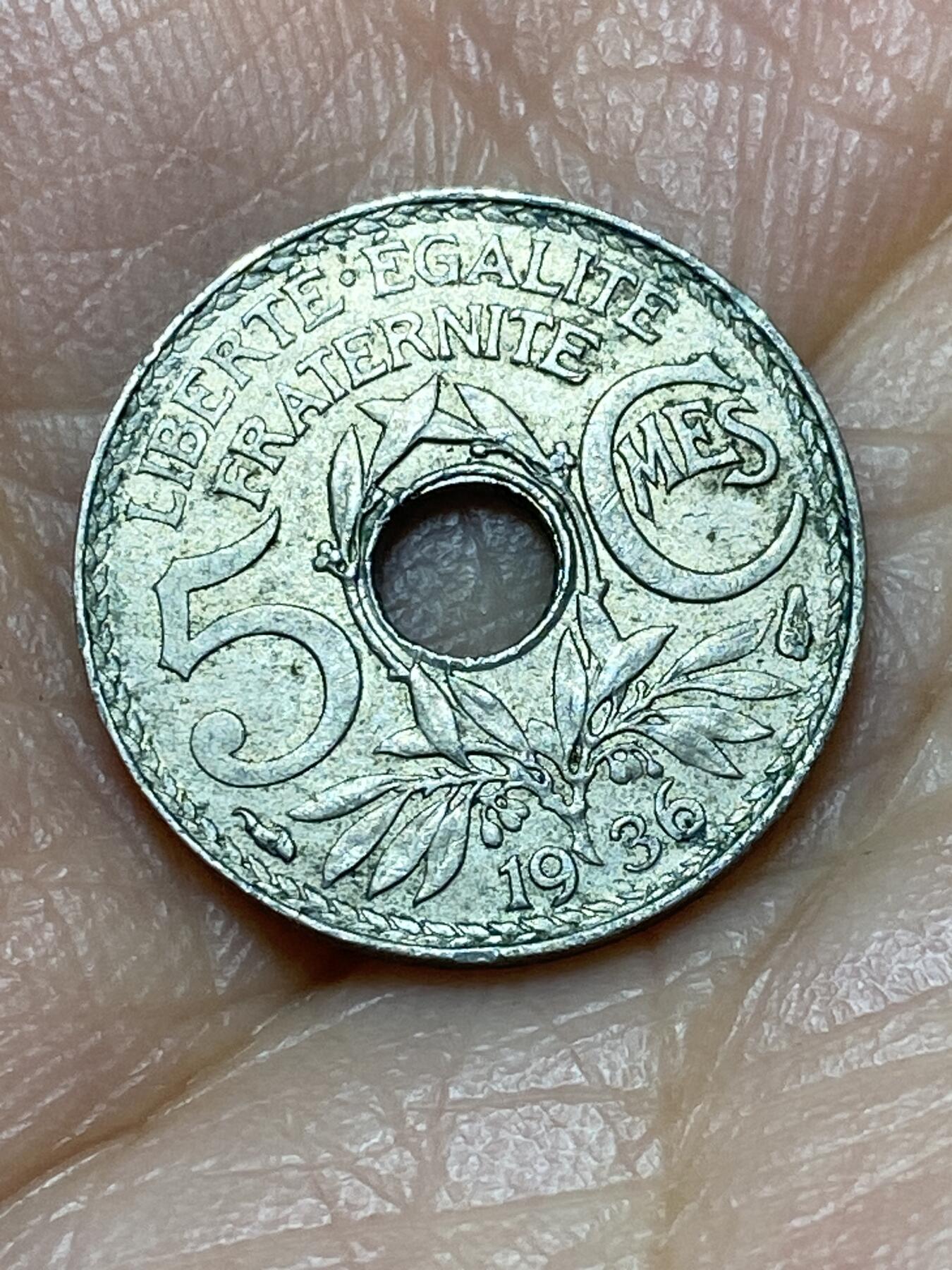 2026年第十九场(总第一百八十八场）外国好品散币场(免佣金) 法兰西第三共和国1936年5生丁