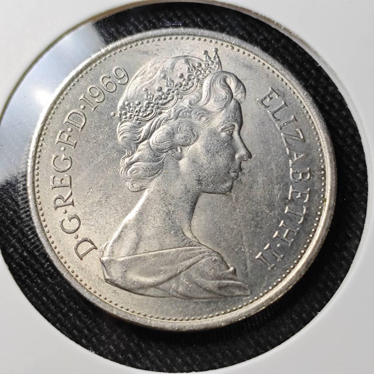 KK钱币收藏小铺  第392期  2月预留时间 周末发货  1969英国大10便士