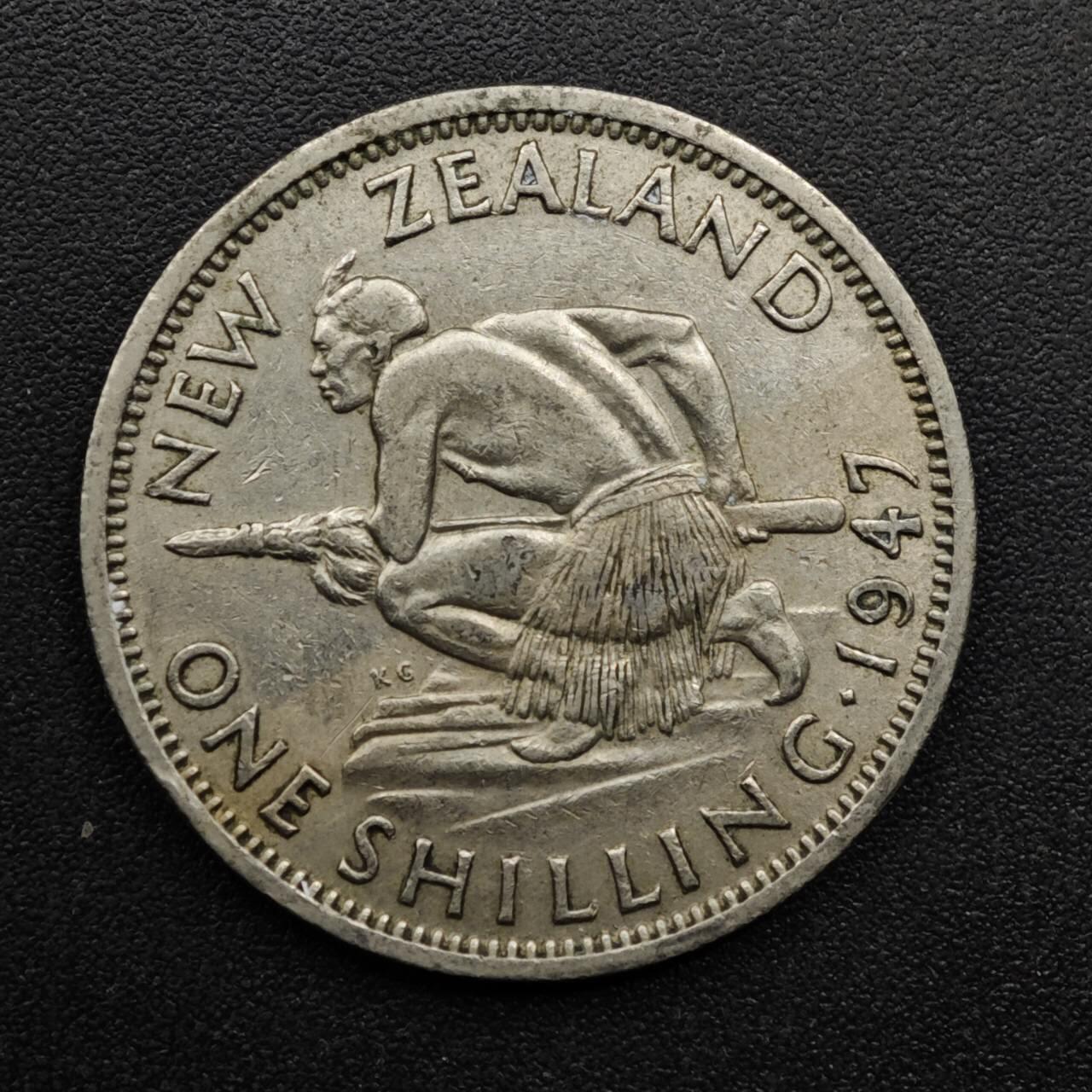 【淘币小摊】实时拍第八百六十三拍   小银币散币场   年前最后一周 之前的预留小年前全部发出 请更换最新收货地址  新西兰1947年乔治六世一先令镍币