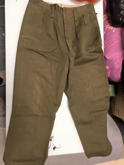 （店主清仓 大量自藏 制服徽章盛宴）罗岚⭐爱藏⭐甄选专拍第五场-分享拍场赚佣（实体经营） - su-M55式陆校官马裤呢常服裤 定制版约正一号大小（白色系反光）