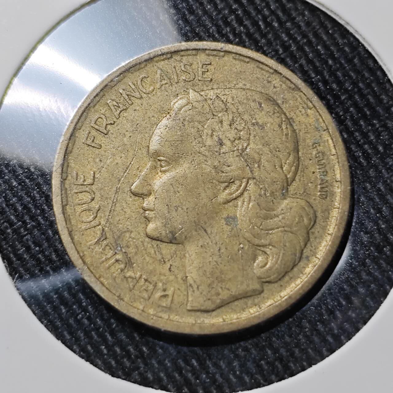 KK钱币收藏小铺  第392期  2月预留时间 周末发货  1951法国10法郎