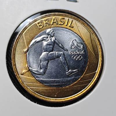 KK钱币收藏小铺  第392期  2月预留时间 周末发货 -  巴西1瑞尔双色币纪念币