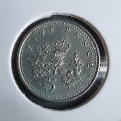 沼泽如烟--第984场 - 英国1991年5便士