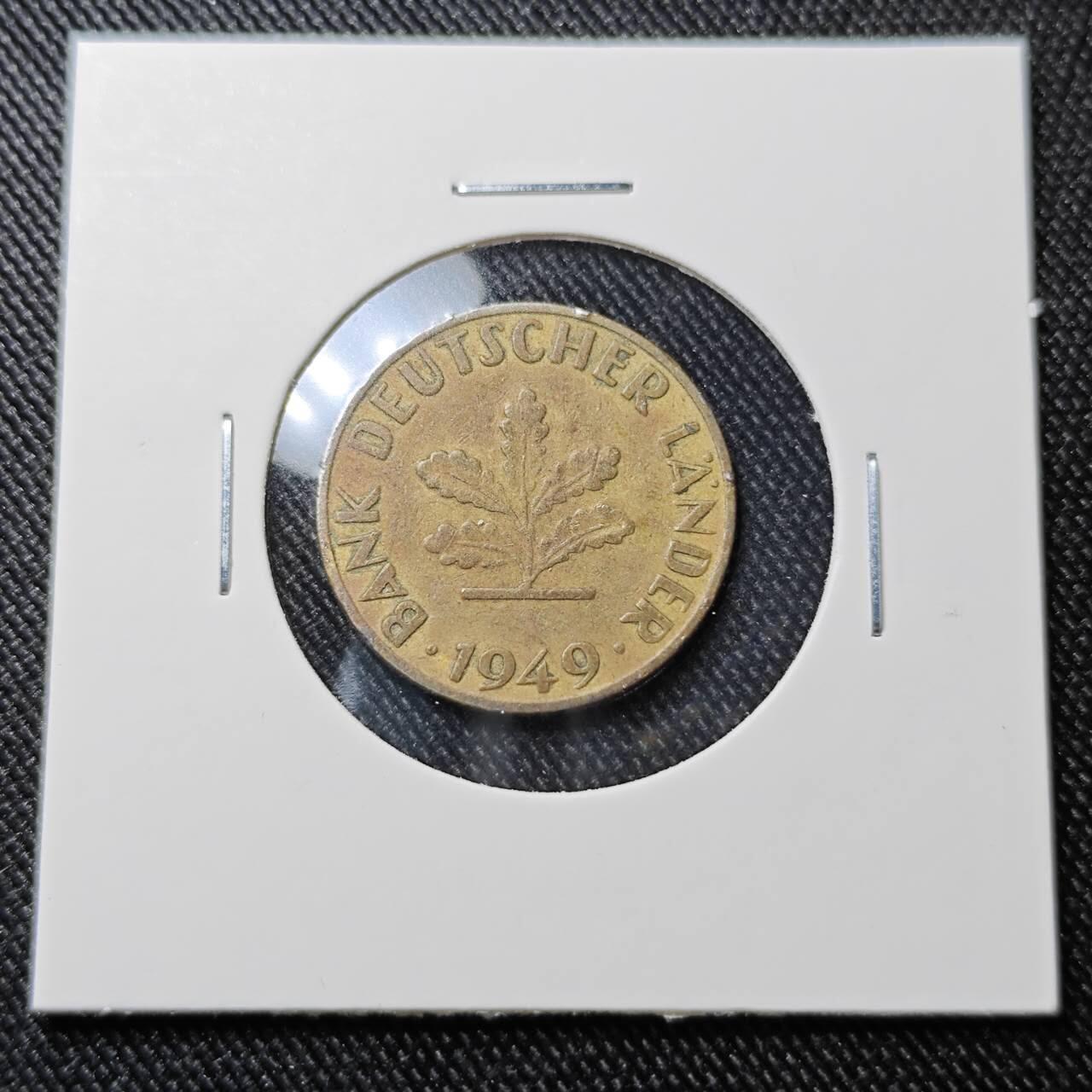 KK钱币收藏小铺  第392期  2月预留时间 周末发货  1949西德银行版10芬尼