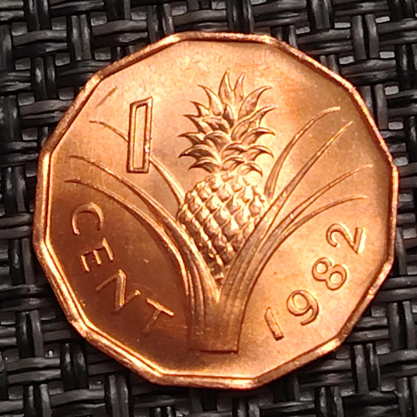 布加迪🐬～世界钱币(上海)🌾第 273 期 /  各国套币和散币 斯威士兰🇸🇿 1982年 1分