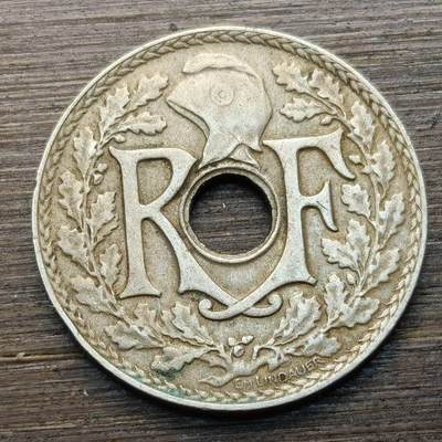 【铜匠收藏】★第144★散币专场 不寄存，30包邮。不满30元，支付5元运费。《接受代拍 代送NGC评级》 - 82【无寄存】法国1920年 25分 铜镍币