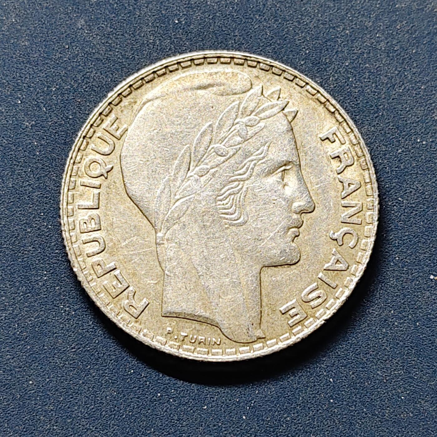 【全场包邮】纯粹捡漏拍500场-持续更新中 法国1934年女神10法郎银币【28毫米10克68%】