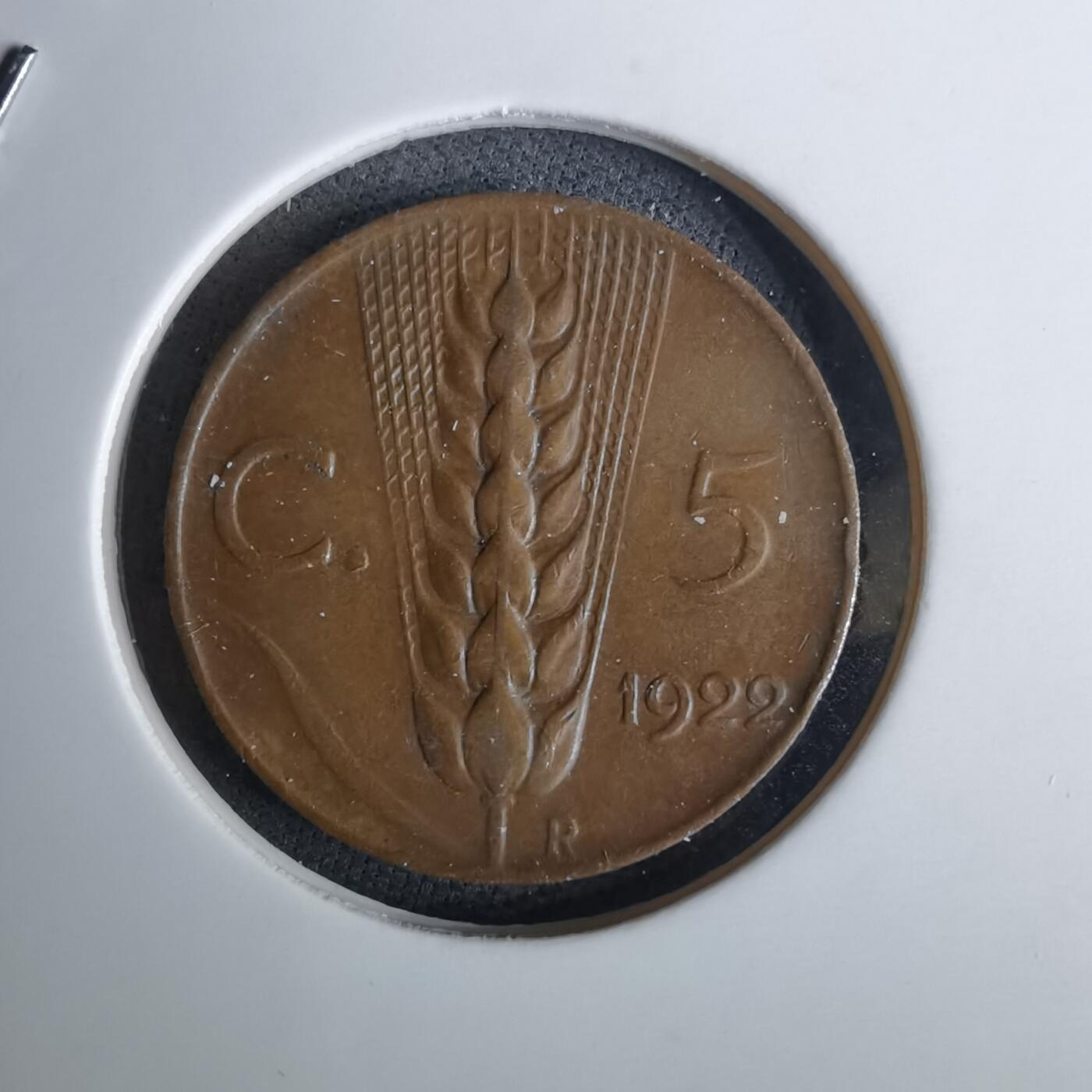 沼泽如烟--第984场 意大利1922年五分