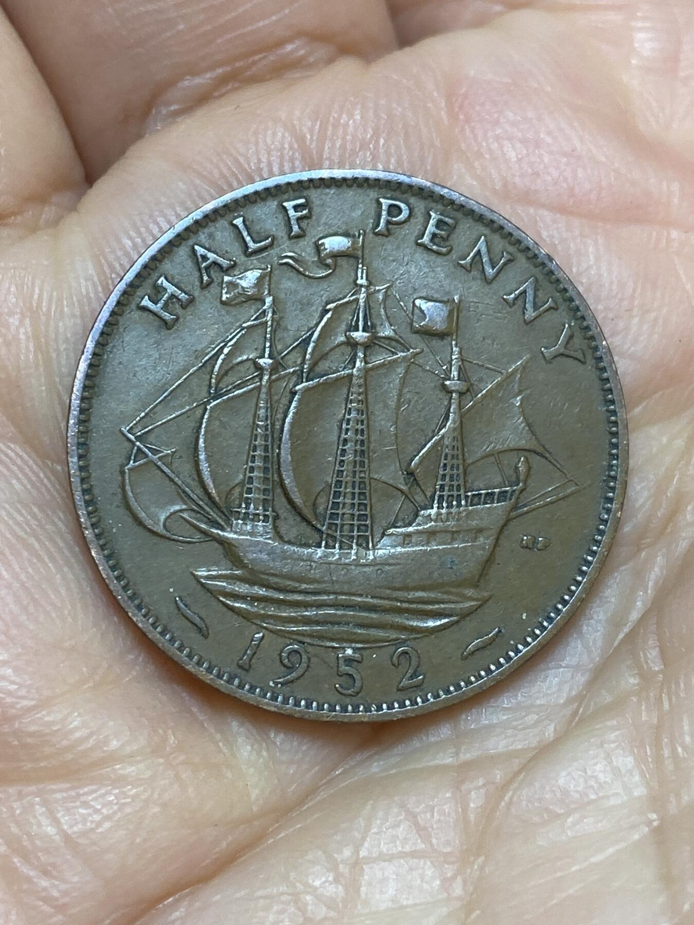 2026年第十九场(总第一百八十八场）外国好品散币场(免佣金) 英国🇬🇧1952年1/2便士(乔治六世逝世年，第二版关门年)