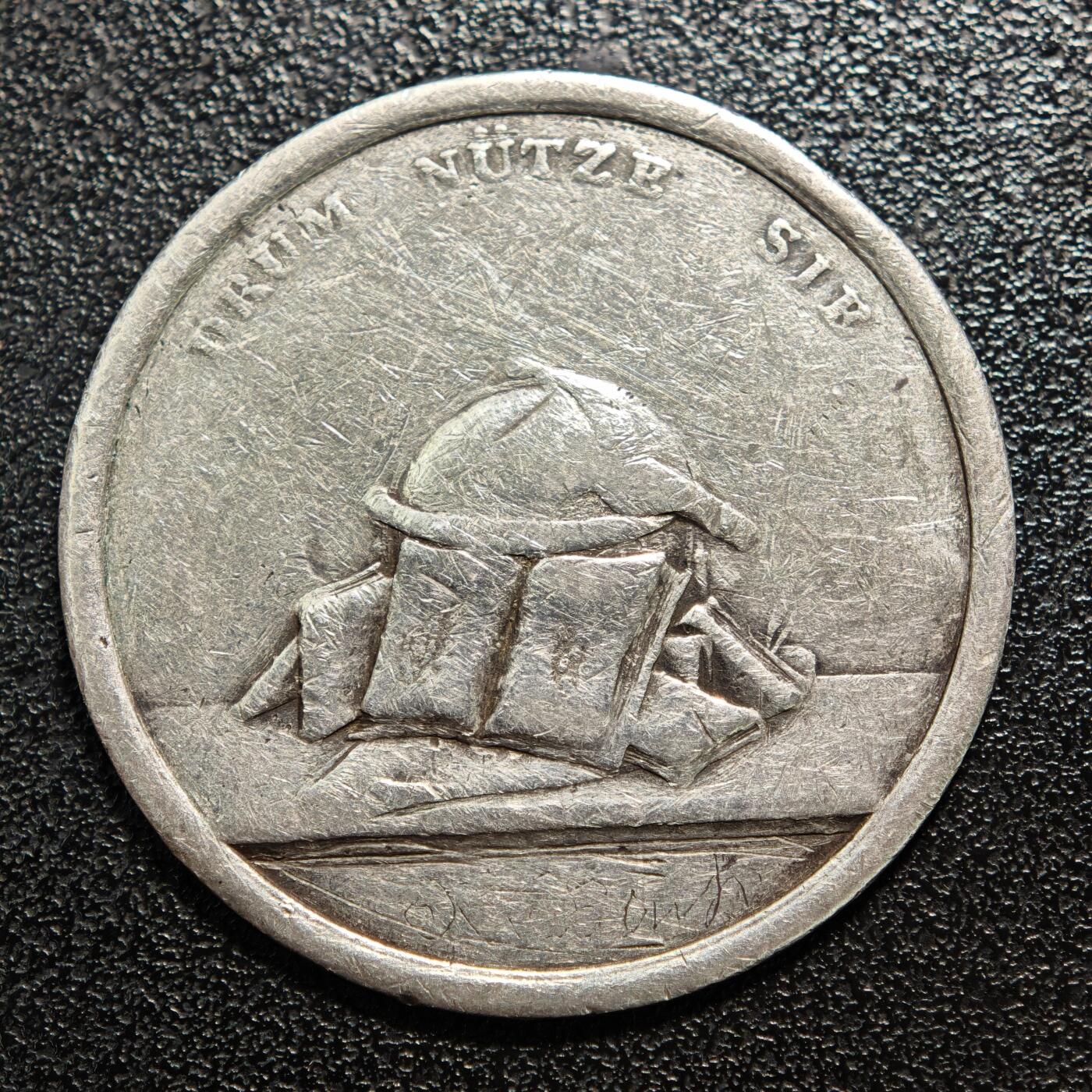 【德藏】世界币章拍卖第164期（拍品征集中~欢迎藏友联系） 19世纪 德国时光飞逝友谊纪念章 名家LOOS作品  直径约：36.3mm；重约：12.5g