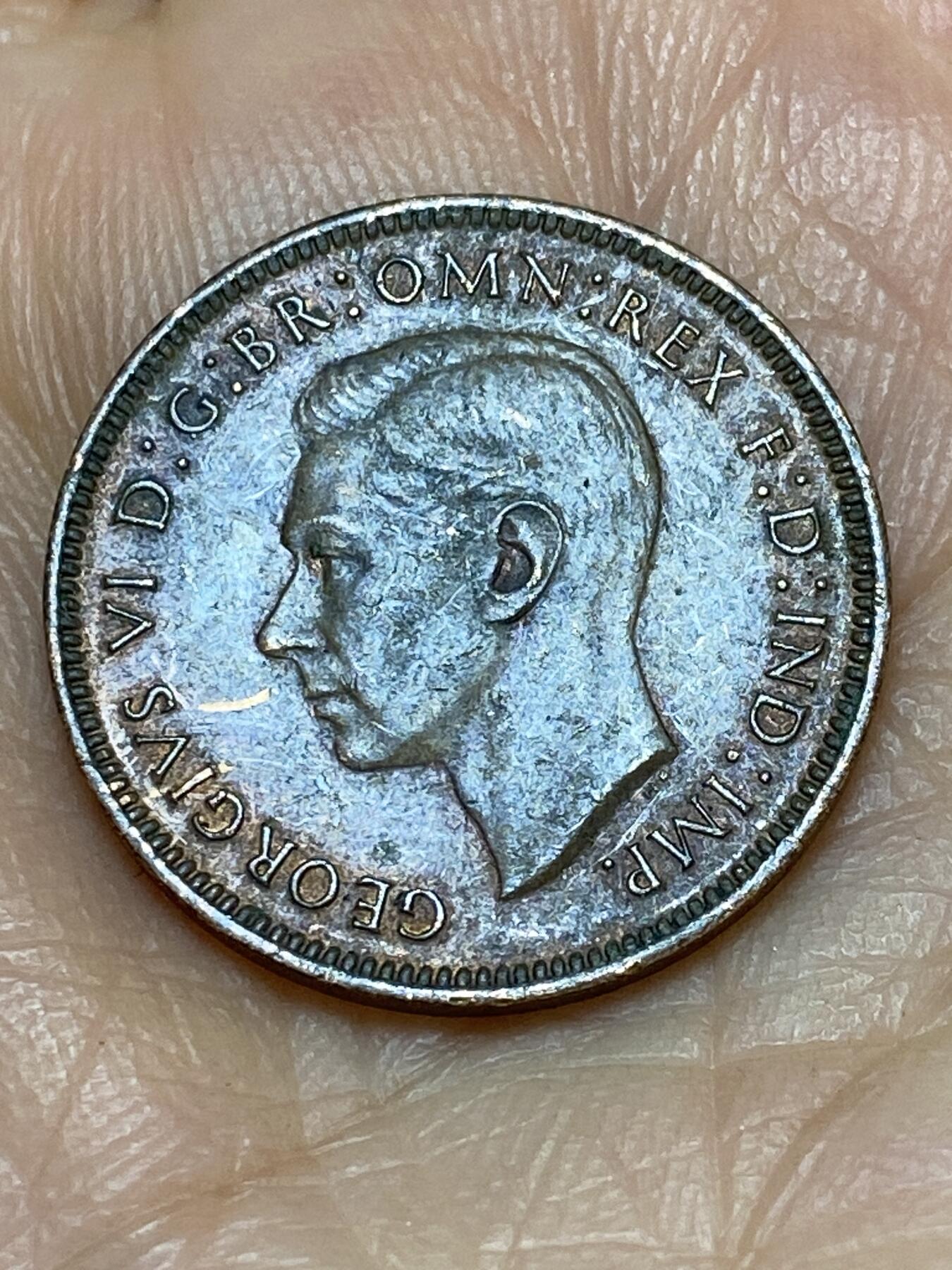 2026年第十九场(总第一百八十八场）外国好品散币场(免佣金) 英国🇬🇧1943年1法新(乔治六世第一版)