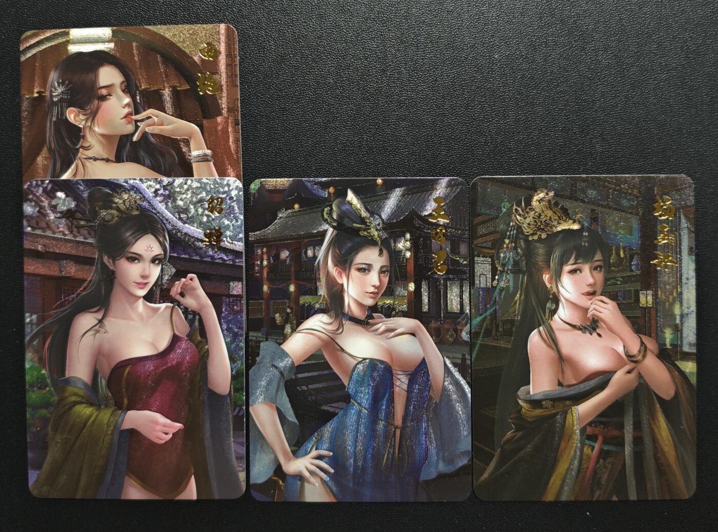 天玑星卡拍第168期《2.3周二截拍艺气风发》持续收拍收评中 满赠卡需备注 宁缺卡牌 四大美女 粗闪 四张