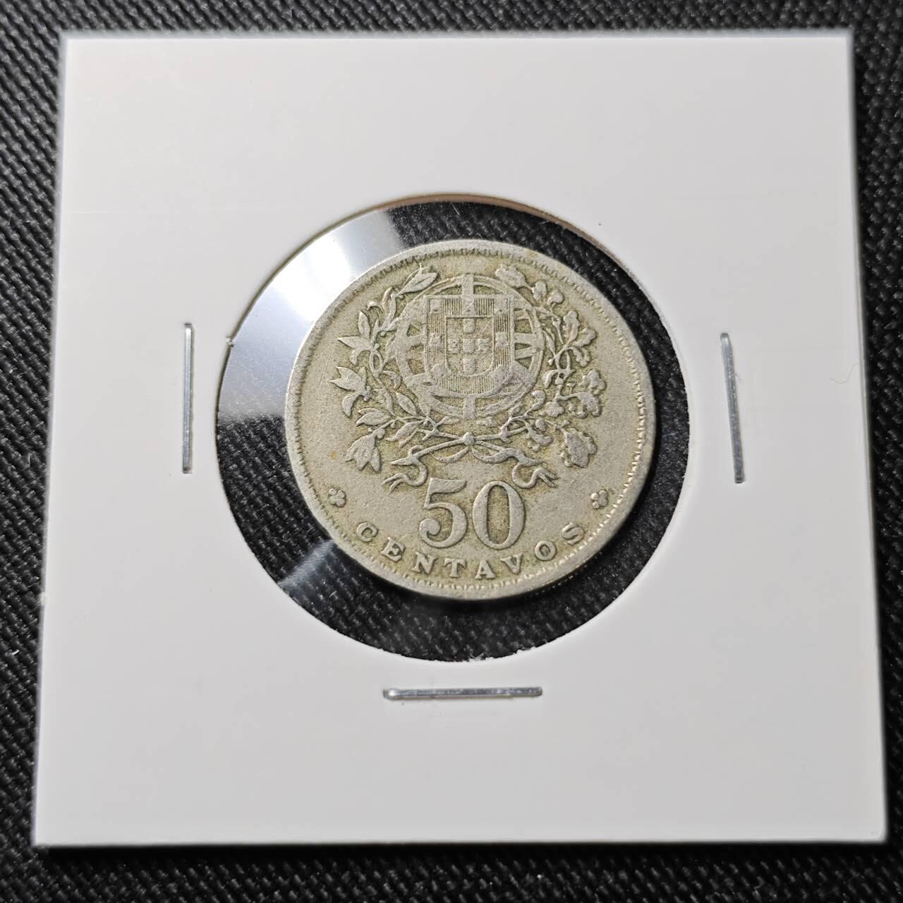 KK钱币收藏小铺  第392期  2月预留时间 周末发货  1947葡萄牙50分