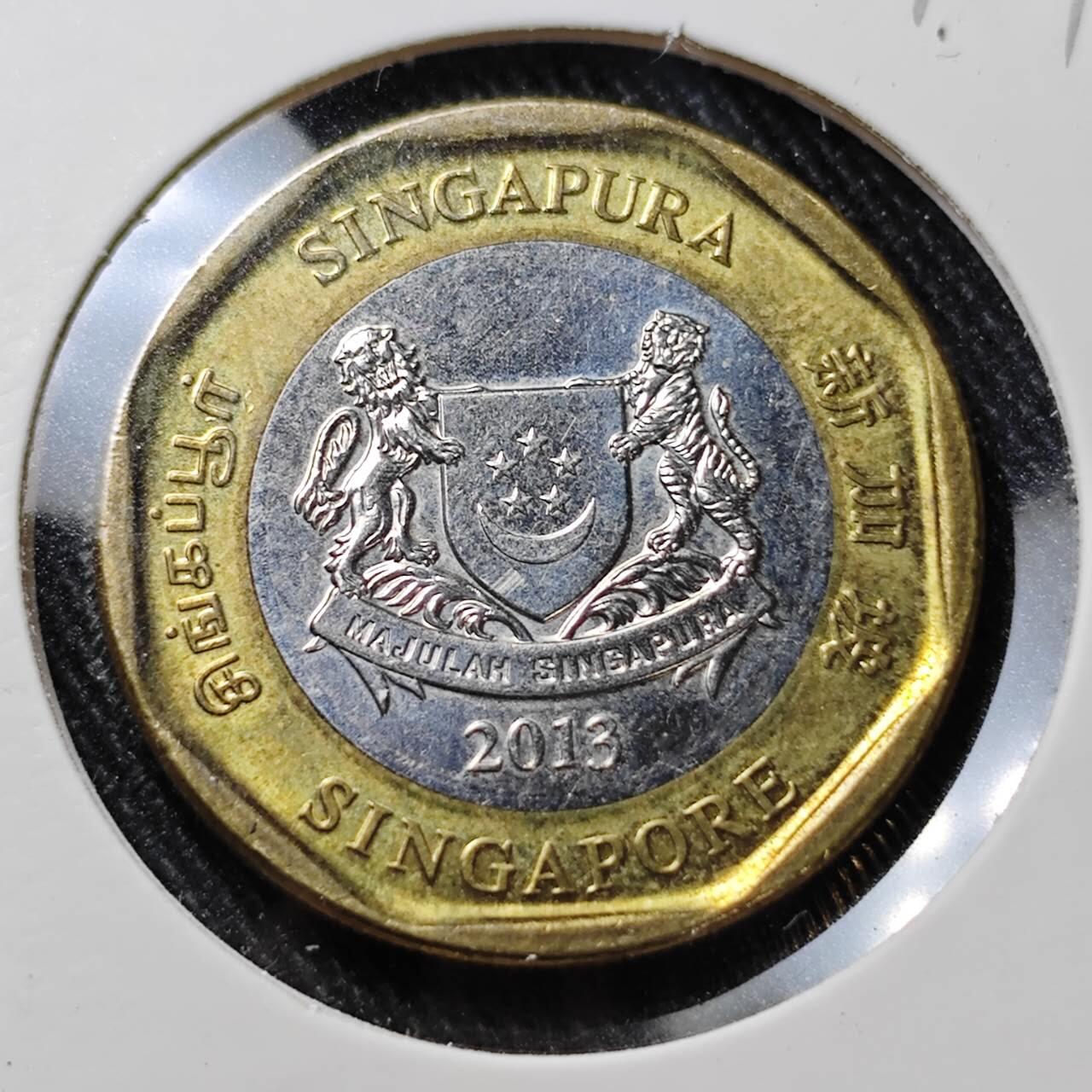 KK钱币收藏小铺  第392期  2月预留时间 周末发货  新加坡1元