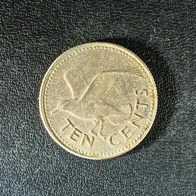 逸泉钱币2026第十八场世界各国散币纪念币AF1633-2572 2067 巴巴多斯10分硬币