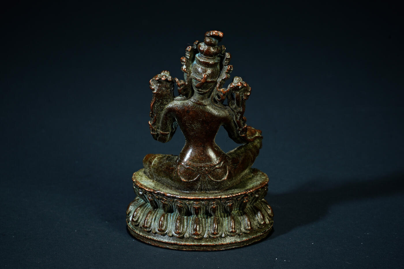 上海都达杂项专场二十一（全场包邮） 尼泊尔铜绿度母佛造像90-73