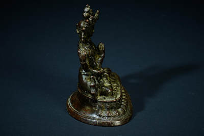 上海都达杂项专场四十七【全场包邮】  尼泊尔铜四臂观音造像90-71