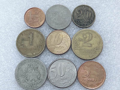 第一海外回流一元起拍收藏 散集专场  第299期 - 巴西硬币 9枚