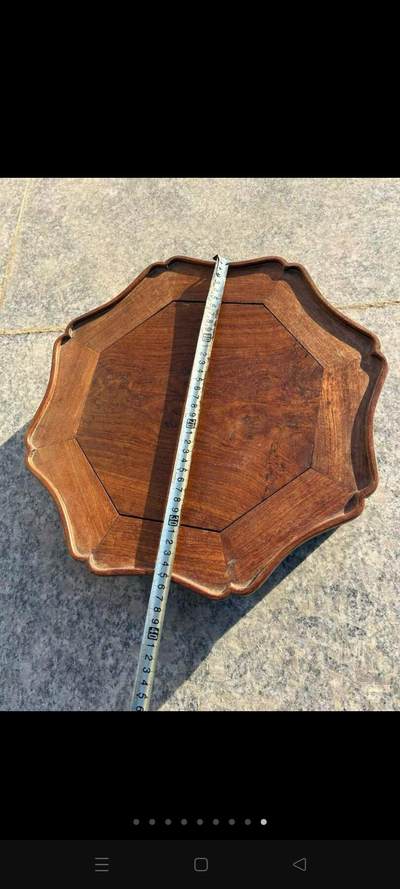 黄花梨木八角底座，可做茶桌，尺寸如图，保存特好，全品 - 黄花梨木八角底座，可做茶桌，尺寸如图，保存特好，全品