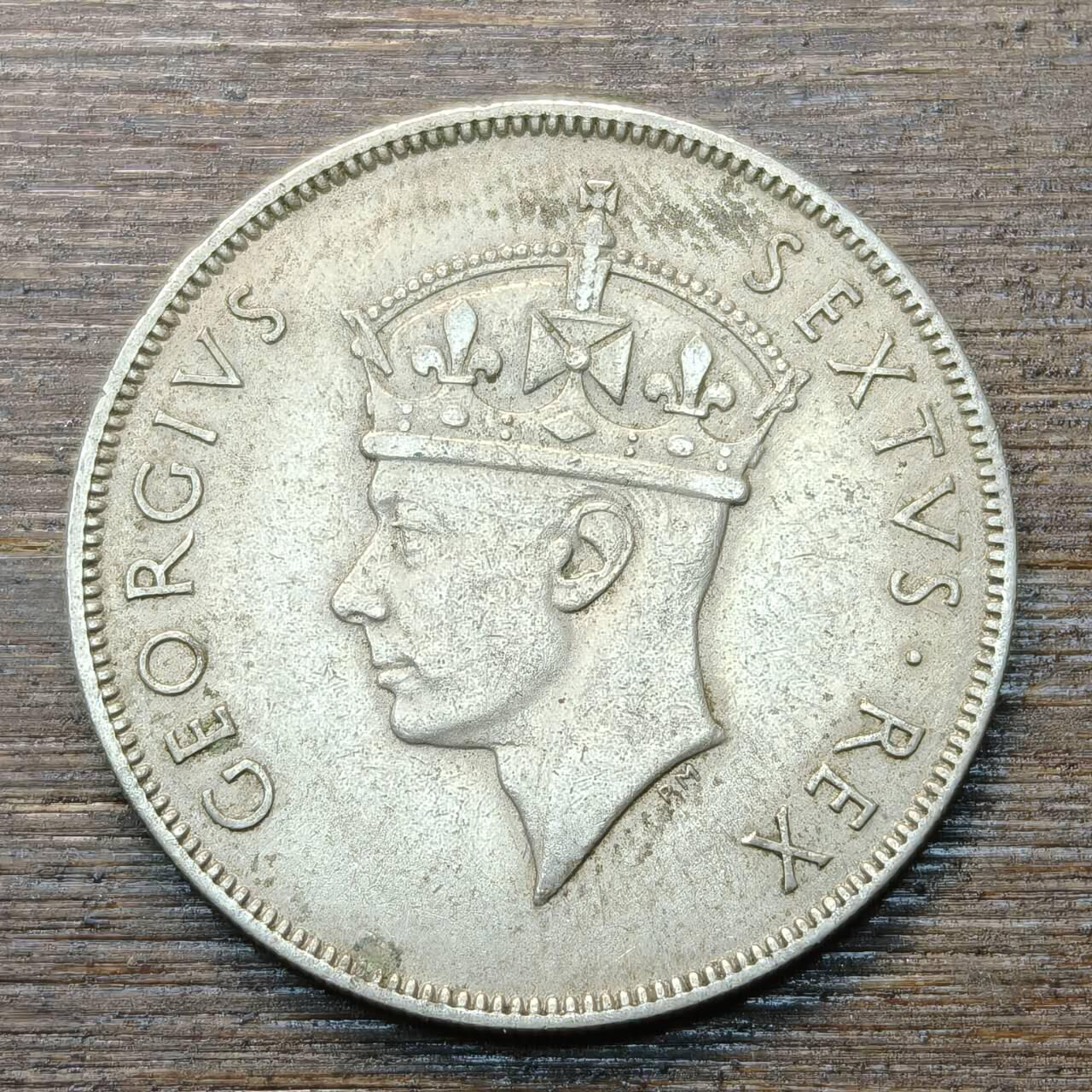 【铜匠收藏】★第146★散币专场 不寄存，30包邮。不满30元，支付5元运费。《接受代拍 代送NGC评级》 20【无寄存】英属东非 1950年 1先令 乔治六世