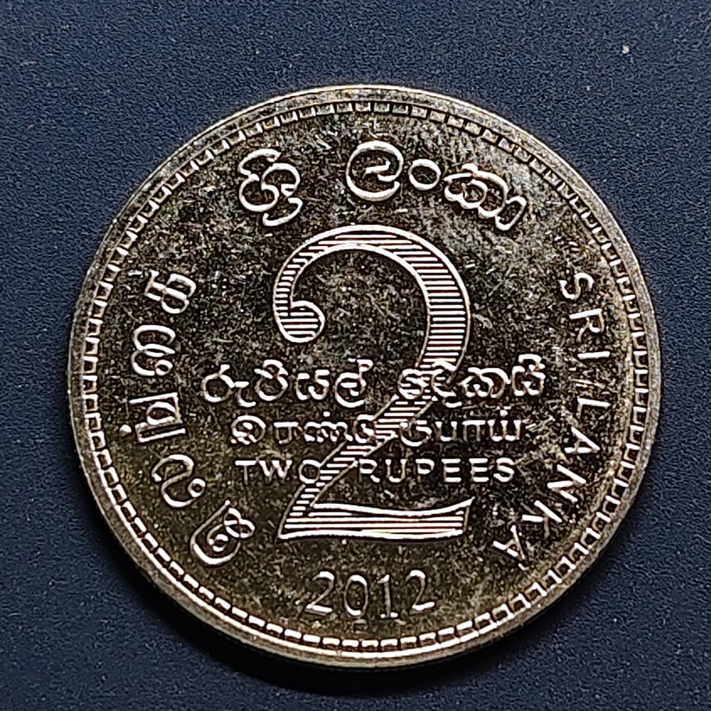 【全场包邮】纯粹捡漏拍500场-持续更新中 斯里兰卡2012年2卢比童子军100周年纪念币