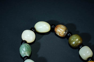 上海都达杂项专场四十七【全场包邮】  天然和田玉籽料手串90-78