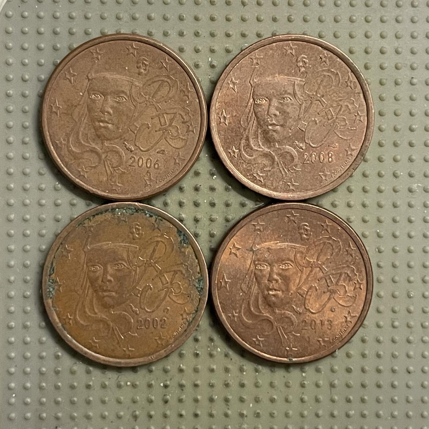 2026年第22场各国散币拍卖（总第172场） 法国5欧分4枚