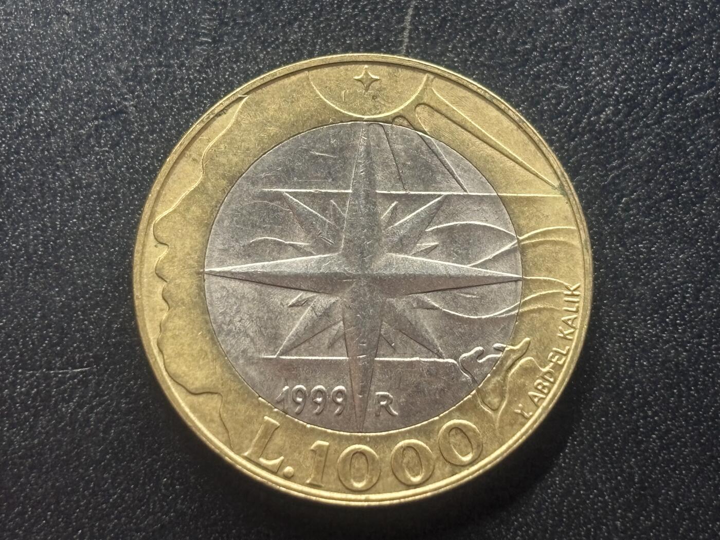 邮泉阁限时拍卖第四十一场（硬币在国外。请付邮费6元。） 圣马力诺1998年1000里拉