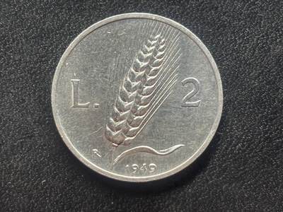 邮泉阁限时拍卖第四十一场（硬币在国外。请付邮费6元。） - 意大利1949年2里拉