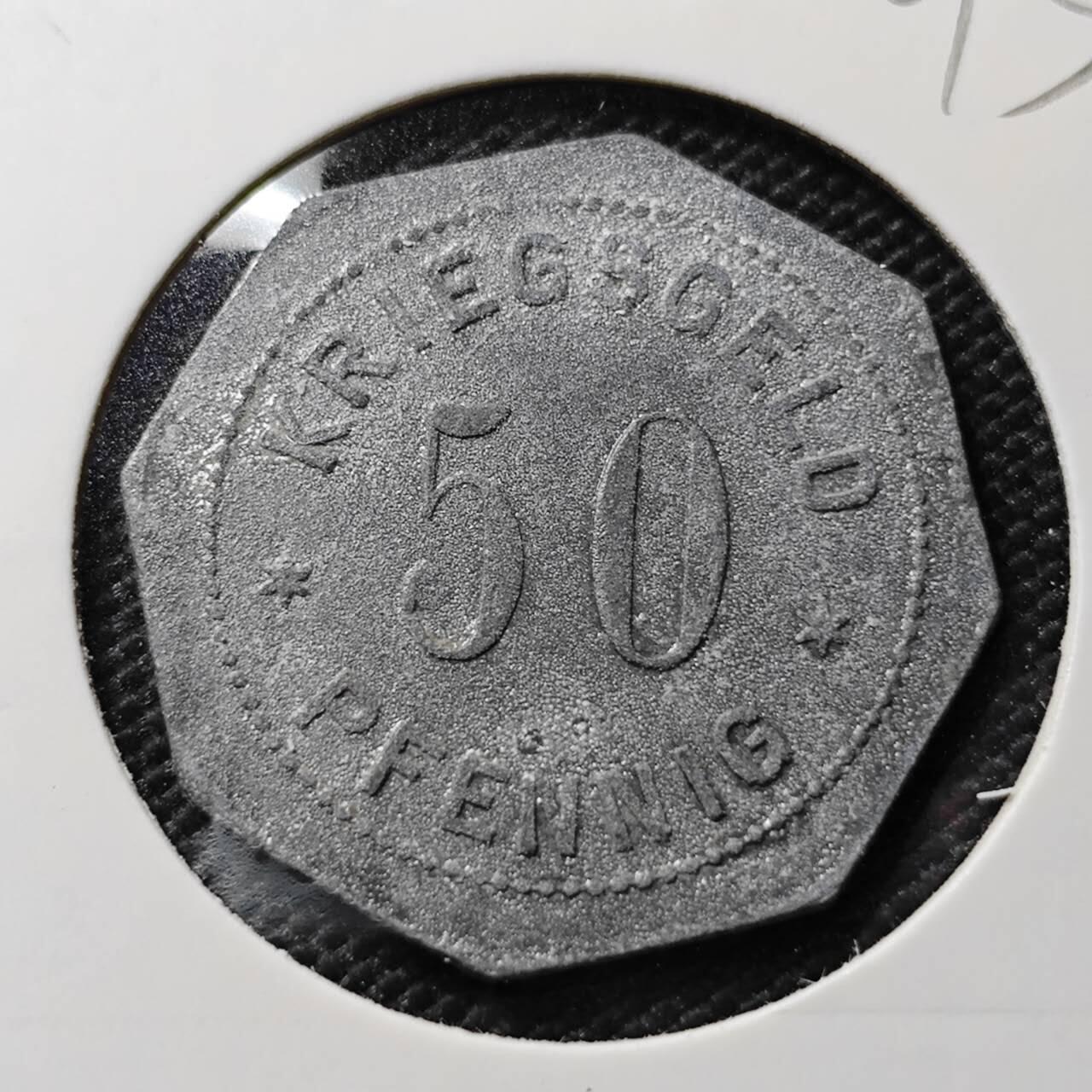 KK钱币收藏小铺  第393期  2月预留时间 周末发货  德紧50芬尼代币