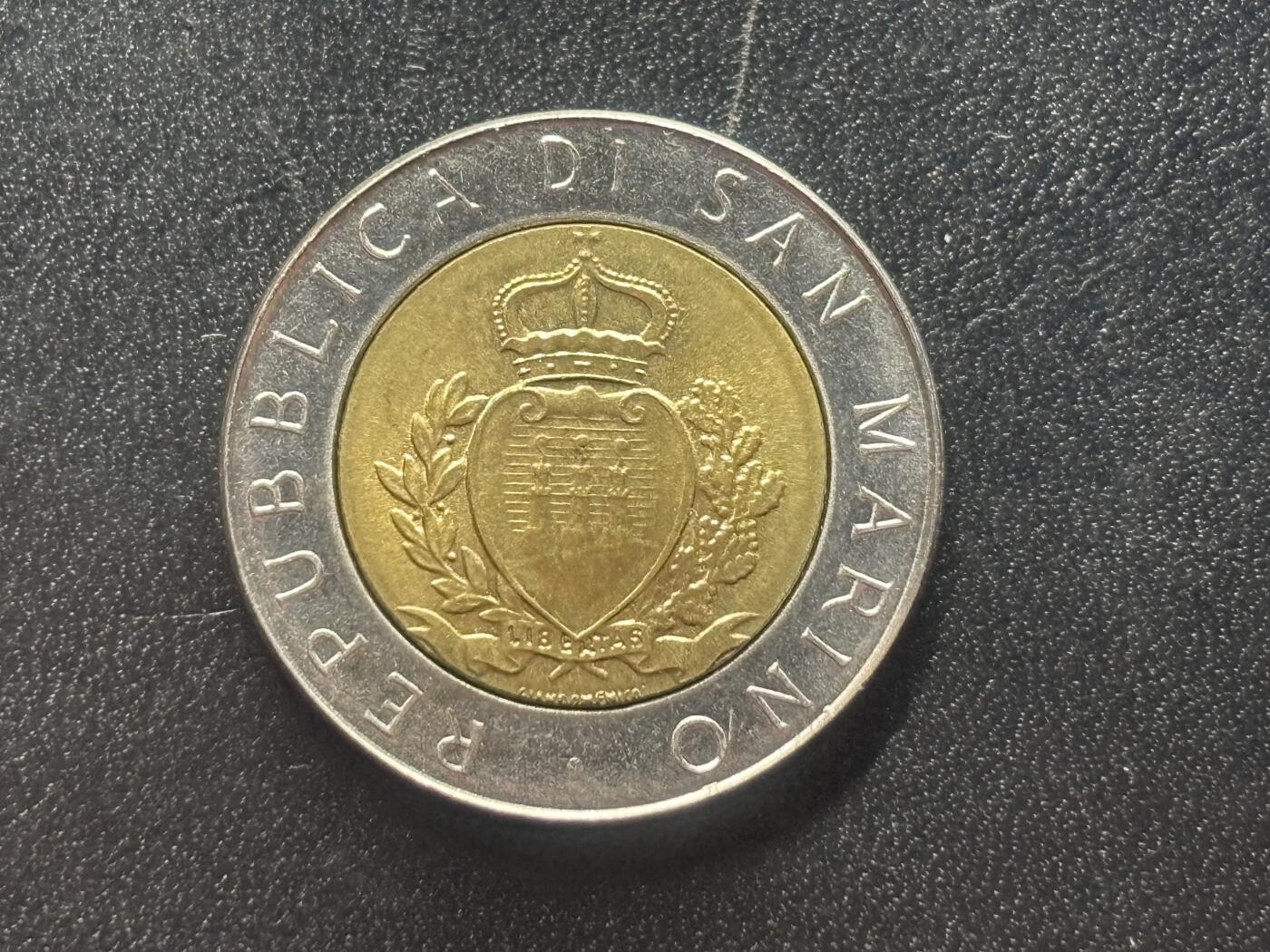 邮泉阁限时拍卖第四十一场（硬币在国外。请付邮费6元。） 圣马力诺1987年500里拉