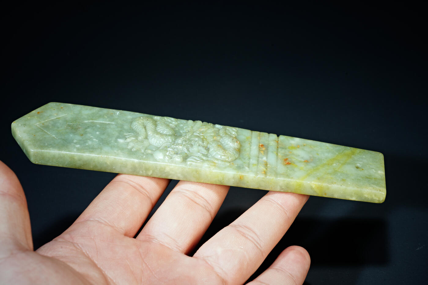 上海都达杂项专场二十一（全场包邮） 古玉龙纹令牌90-66