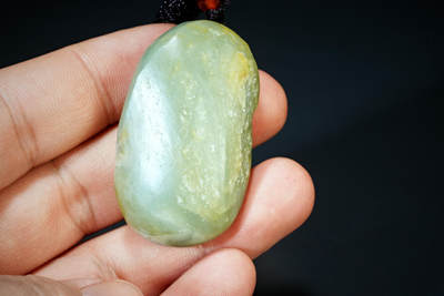 上海都达杂项专场四十七【全场包邮】  天然和田玉精雕《招财弥勒》挂件90-91