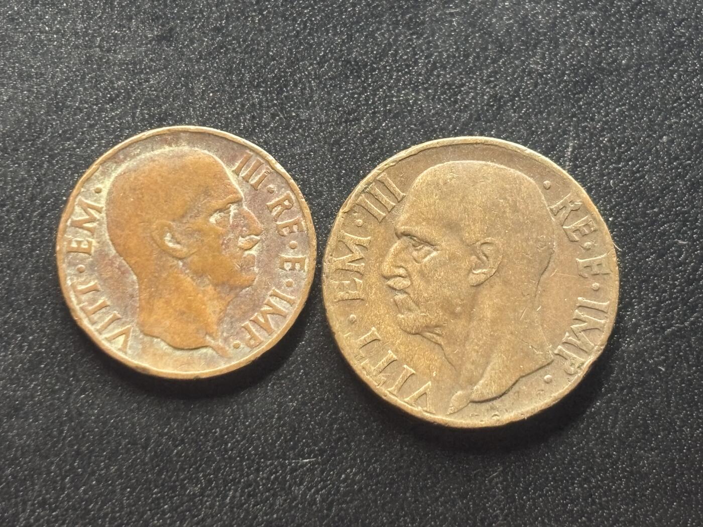 邮泉阁限时拍卖第四十一场（硬币在国外。请付邮费6元。） 意大利王国1936年2枚