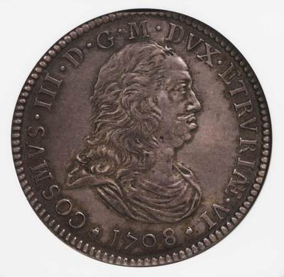 NGC-AU58 1708意大利利沃诺美第奇家族城堡司库多大银 - NGC-AU58 1708意大利利沃诺美第奇家族城堡司库多大银