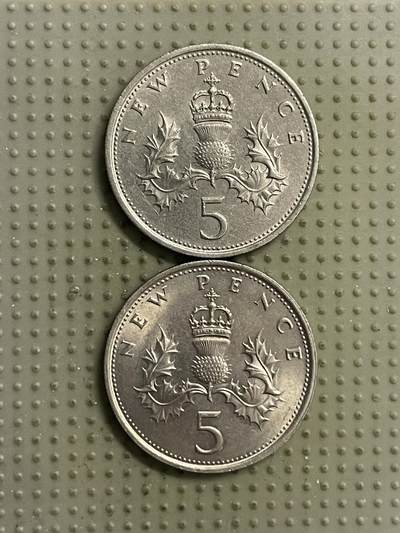 2026年第22场各国散币拍卖（总第172场） - 英国5便士大版2枚