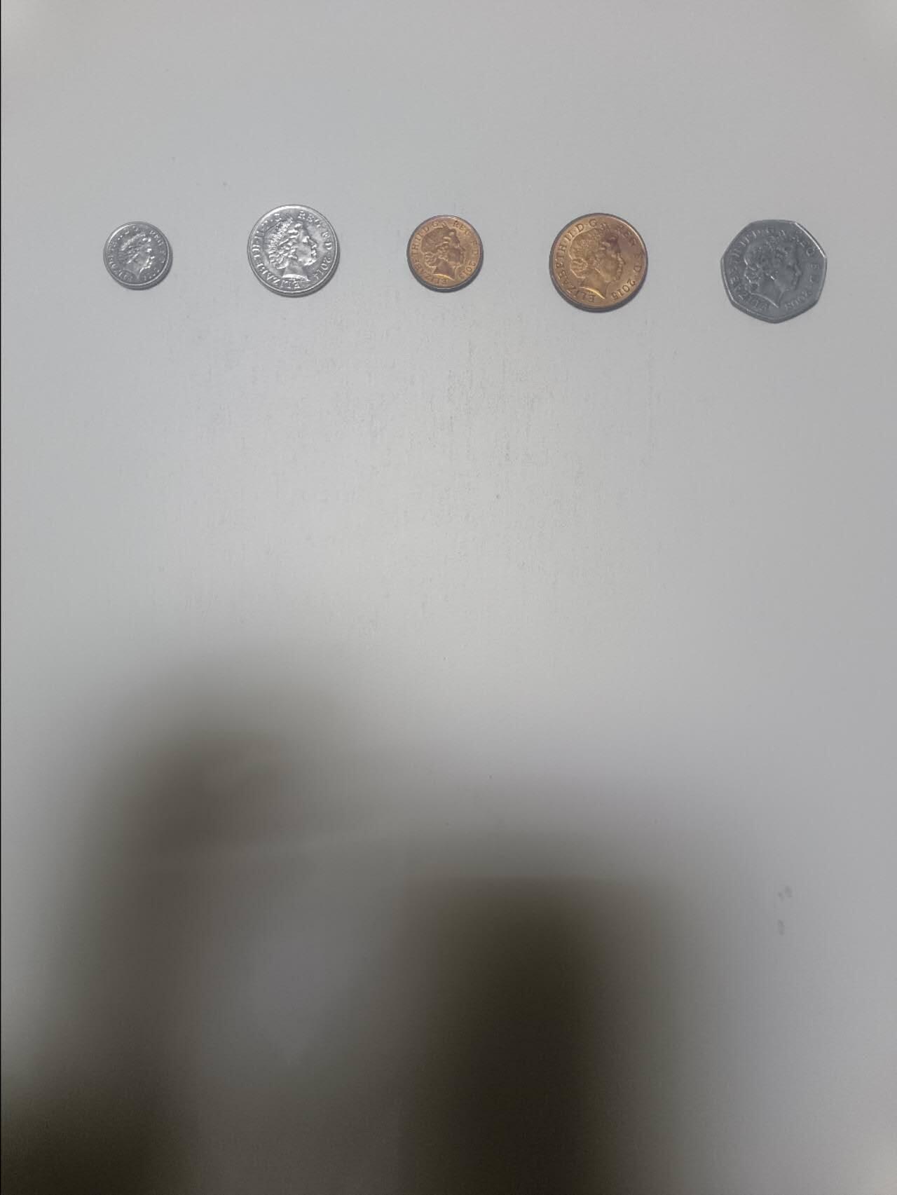 【20260206】非全新纸币和硬币第332场 英国5枚硬币小全套