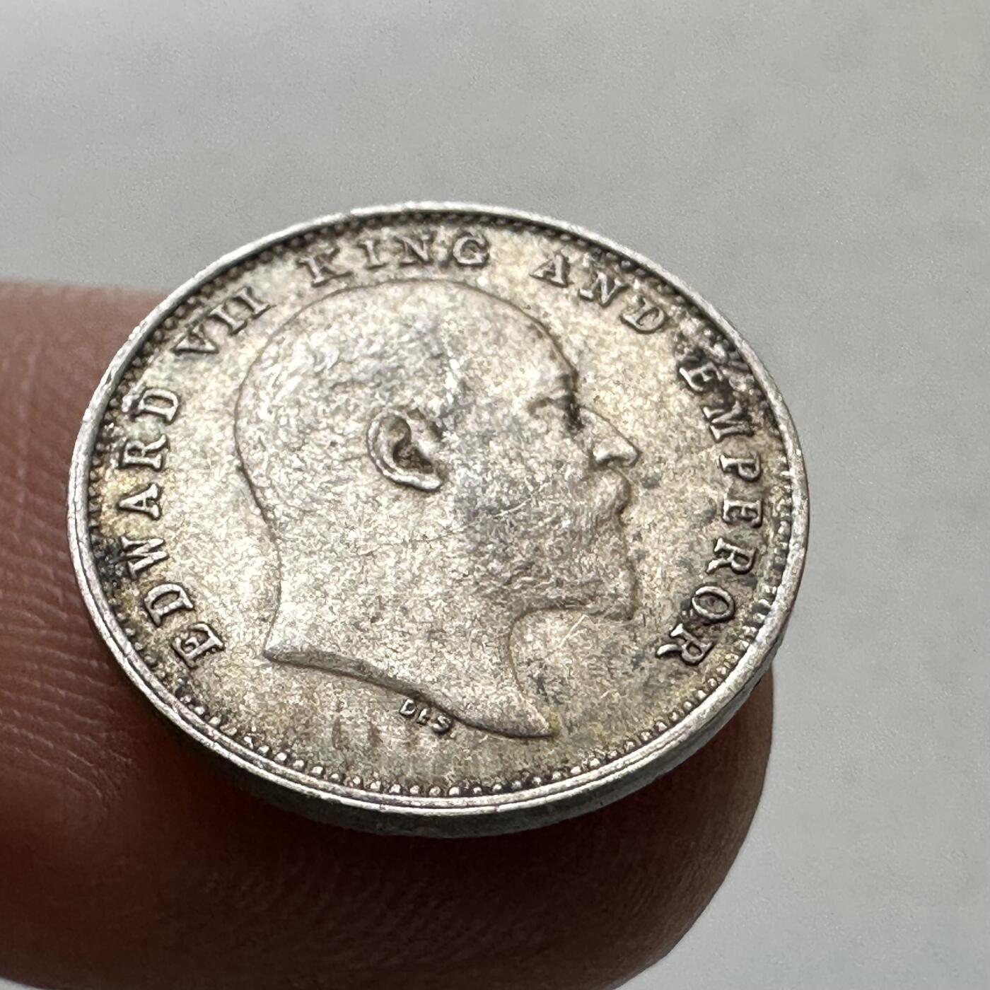 🌹外币初藏🌹🐯2026年第16场 快递将在12号停运 年前需发货的抓紧 ，年后正月十五恢复发货 英属印度1903年2安娜银币 好品 须发可辨