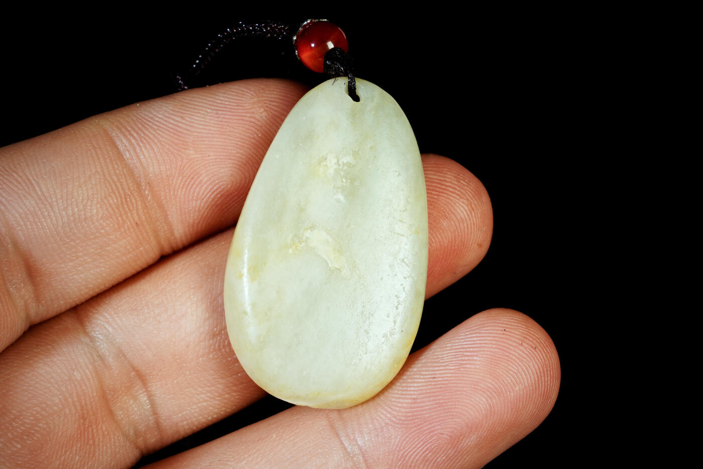 上海都达杂项专场二十一（全场包邮） 天然和田玉精雕《哼哼来财》挂件